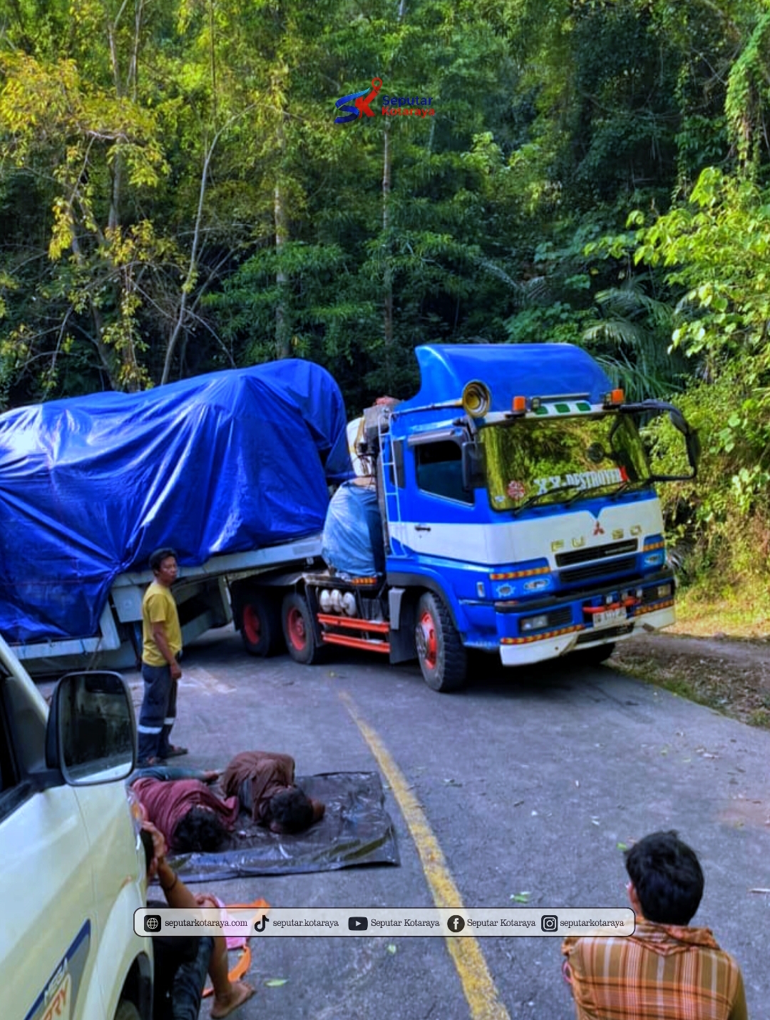 Macet Parah terjadi di Jalur Gunung Santigi Hingga menghambat pasokan BBM di 3 SPBU